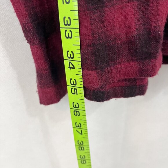 Deadstock Vintage Red Plaid Overalls Dress Artsy Lagenlook Academia Size Medium - Picture 4 of 4